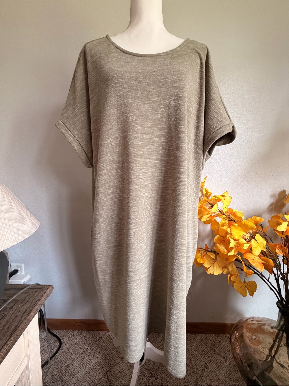 Hayden Olive Midi T-Shirt Dress